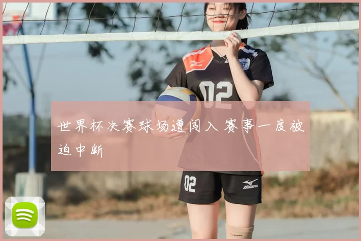 世界杯决赛球场遭闯入 赛事一度被迫中断